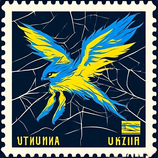 Postal-stamp-style-art-of-a-fl-61
