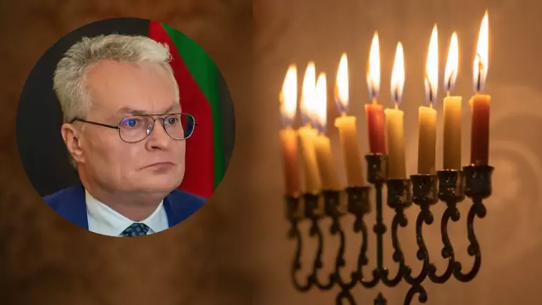 G.Nausėda sveikina viso pasaulio žydus, tame tarpe ir Lietuvos, Chanukos proga, lietuviškai