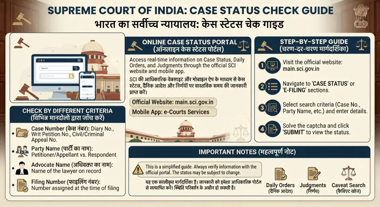 Supreme Court Case Status: Check Case Status Online