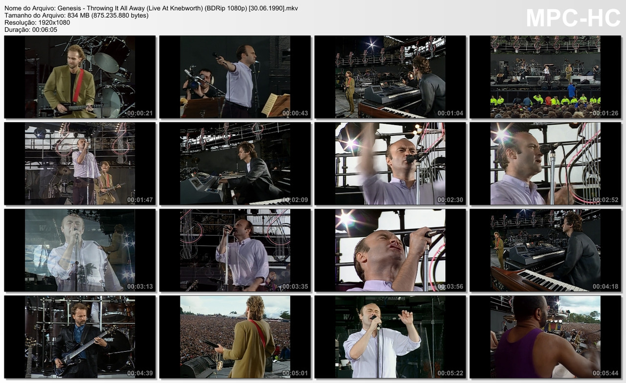 Genesis - Throwing It All Away (Live At Knebworth) (BDRip 1080p) [30.06.1990]