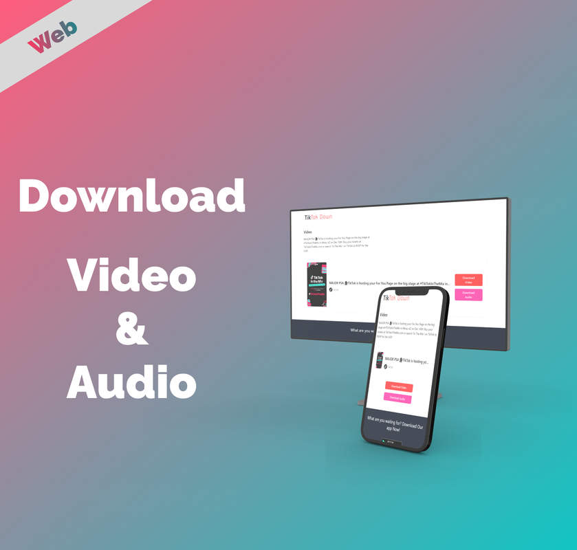 Tiktok Video Downloader Without watermark, Audio and Image Extractor - 7