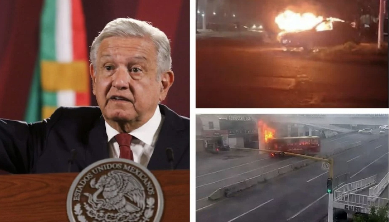 Mientras arden Jalisco y Guanajuato, Fuerzas Armadas van por narcos: AMLO