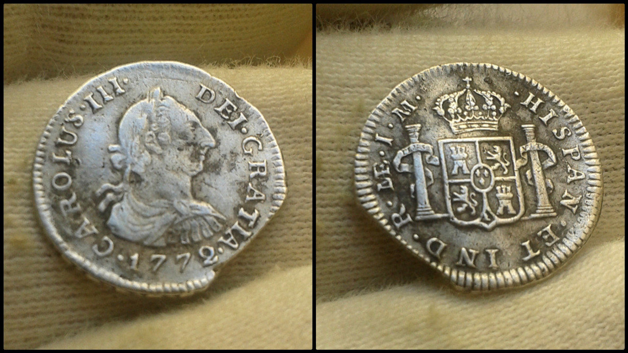 Medio Real de 1772. Carlos III. Lima. Polish-20210614-071643399