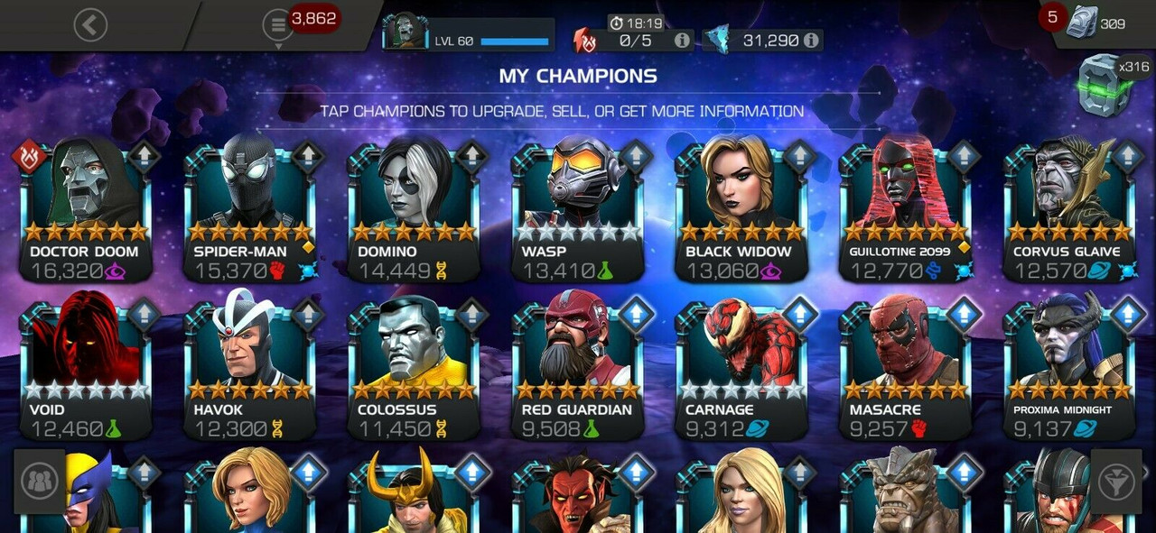 Selling] MARVEL Contest of Champions Account. MCOC Account + EMail