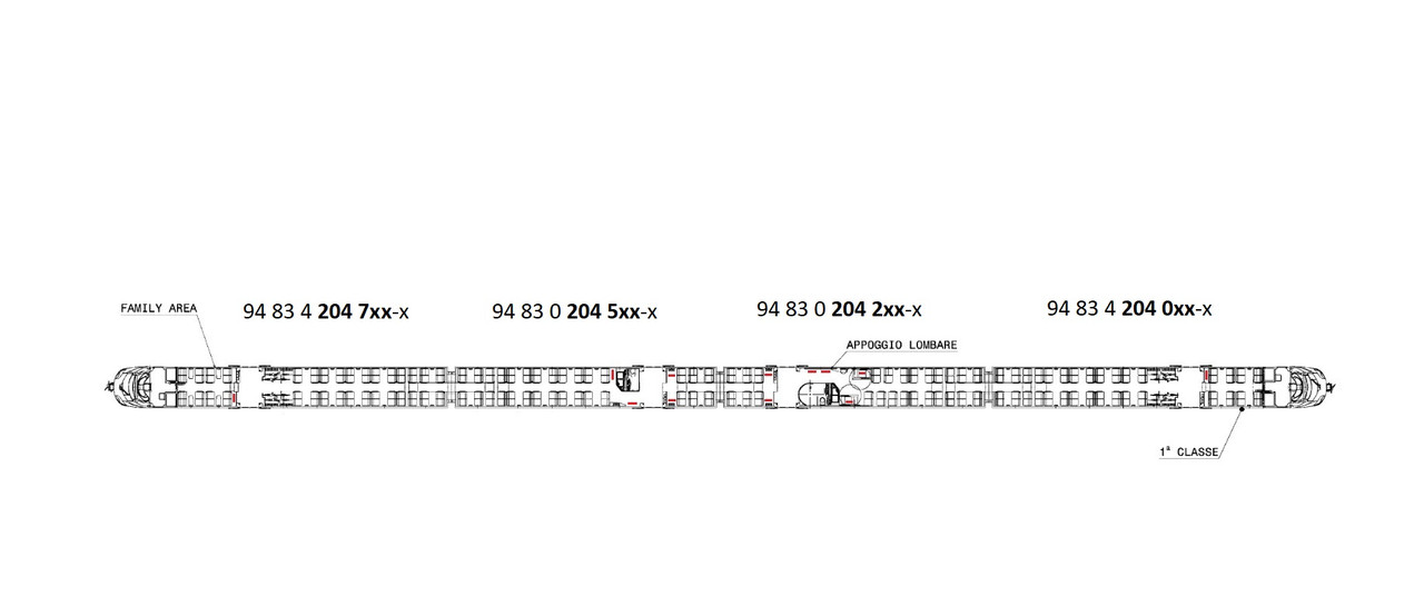 spazi bici ETR204 solo pianta