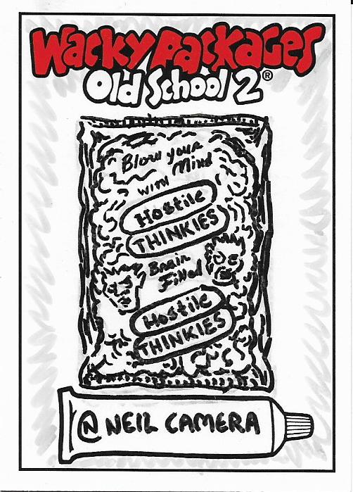 Hostile Thinkies Sketch Card - Neil Camera - Front