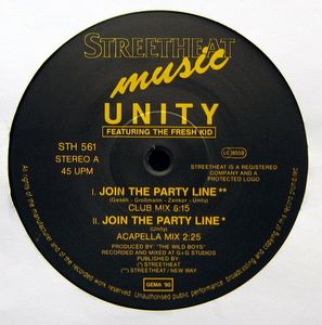 15/01/2023 - Unity featuring 'The Fresh Kid' - Join The Party Line (Vinyl, 12 )(Streetheat Music ‎– STH 561) (1990)(320) R-280671-1382236015-3999-jpeg