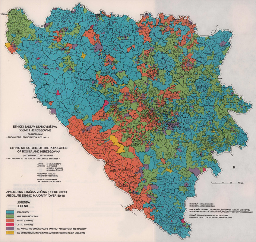 Etnički sastav stanovništva Bosne i Hercegovine 1981