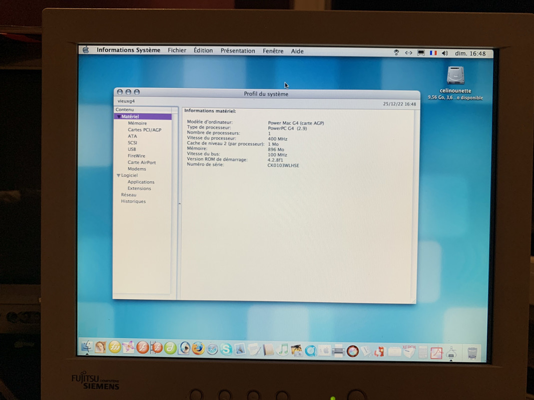 [VDS] Apple Power MAC bipro G5 + Power Mac G4 + accessoires divers 2022-12-25-17-25-44-IMG-5670