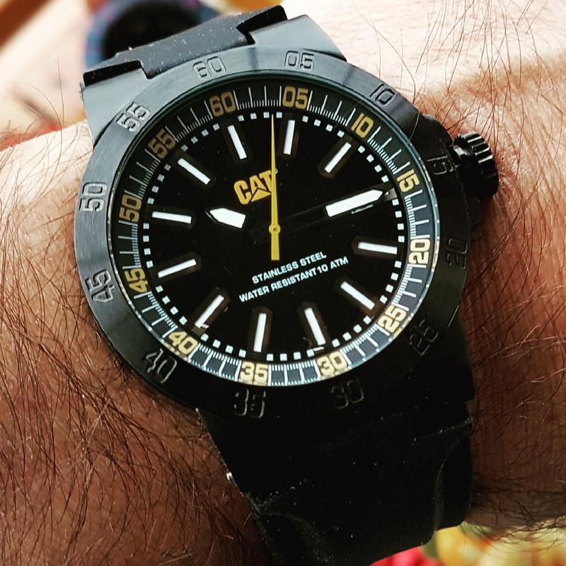 CAT Cosmofit 2012 Mens Rubber Date Watch YP.161.21 (1)