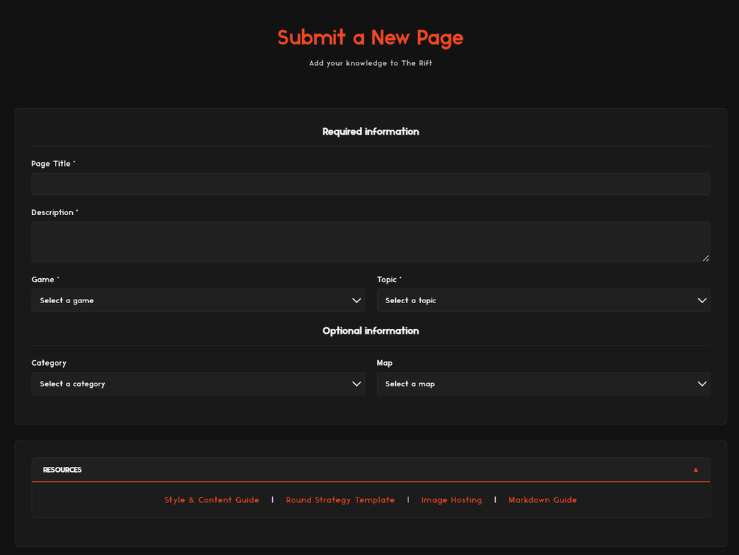 Submit Page Example