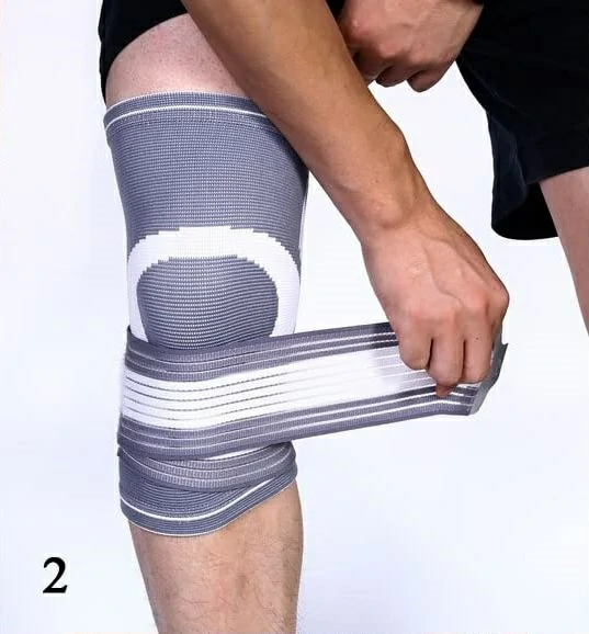 Ελαστική υποστήριξη ιατρική γονάτου ελαστική όρθωση γόνατος τρέξιμο  γυμναστήριο ποδοσφαίρου γονάρθρωση μανίκι συμπίεση με βέλκρο - zella.gr