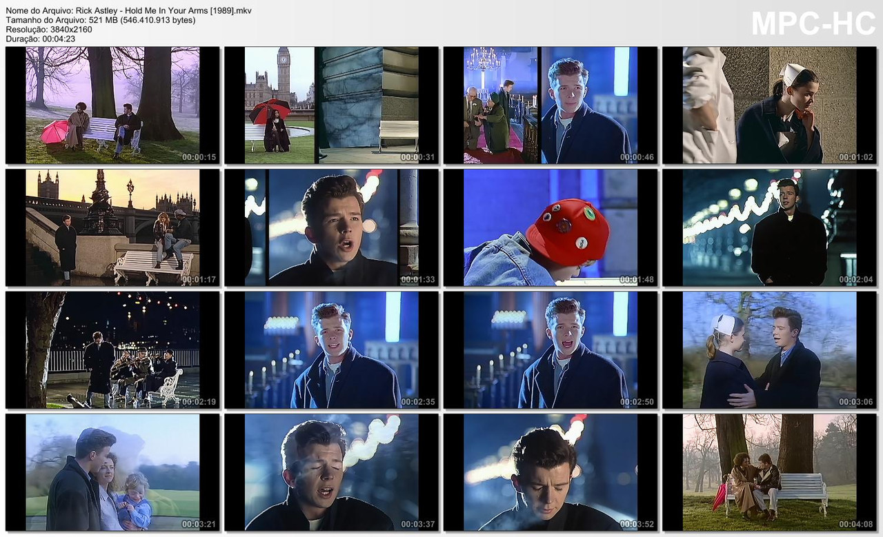 Rick Astley - Hold Me In Your Arms (Official Video 4K 2160p) [1989]