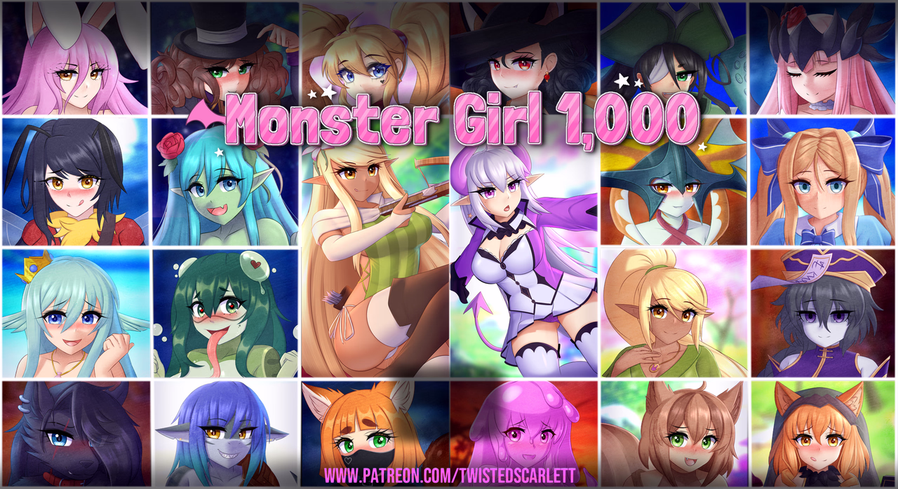 【RPG/个人内嵌】[TwistedScarlett60]魔物娘1000 - Monster Girl 1000 v2.0[后宫/魔物娘/西瓜肚]【狗盘/MEGA/824M】