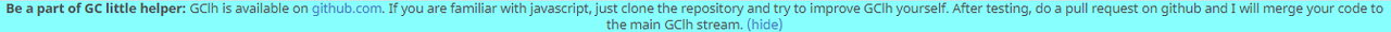 annonce GC helper