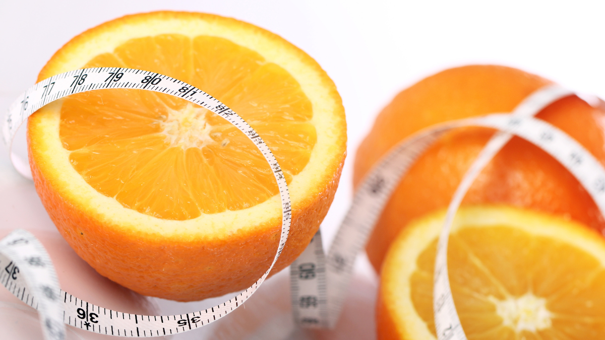 orange et mètre mesureur