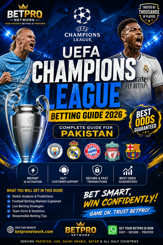 UEFA Champions League Betting Guide 2026 – Complete Guide for Pakistan