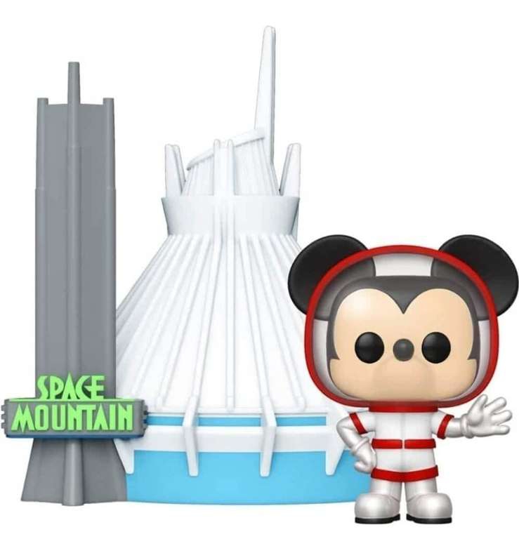 Amazon | Oferta por tiempo limitado: Funko Pop! Town: Walt Disney World 50th - Space Mountain and Mickey Mouse, Amazon Exclusive 
