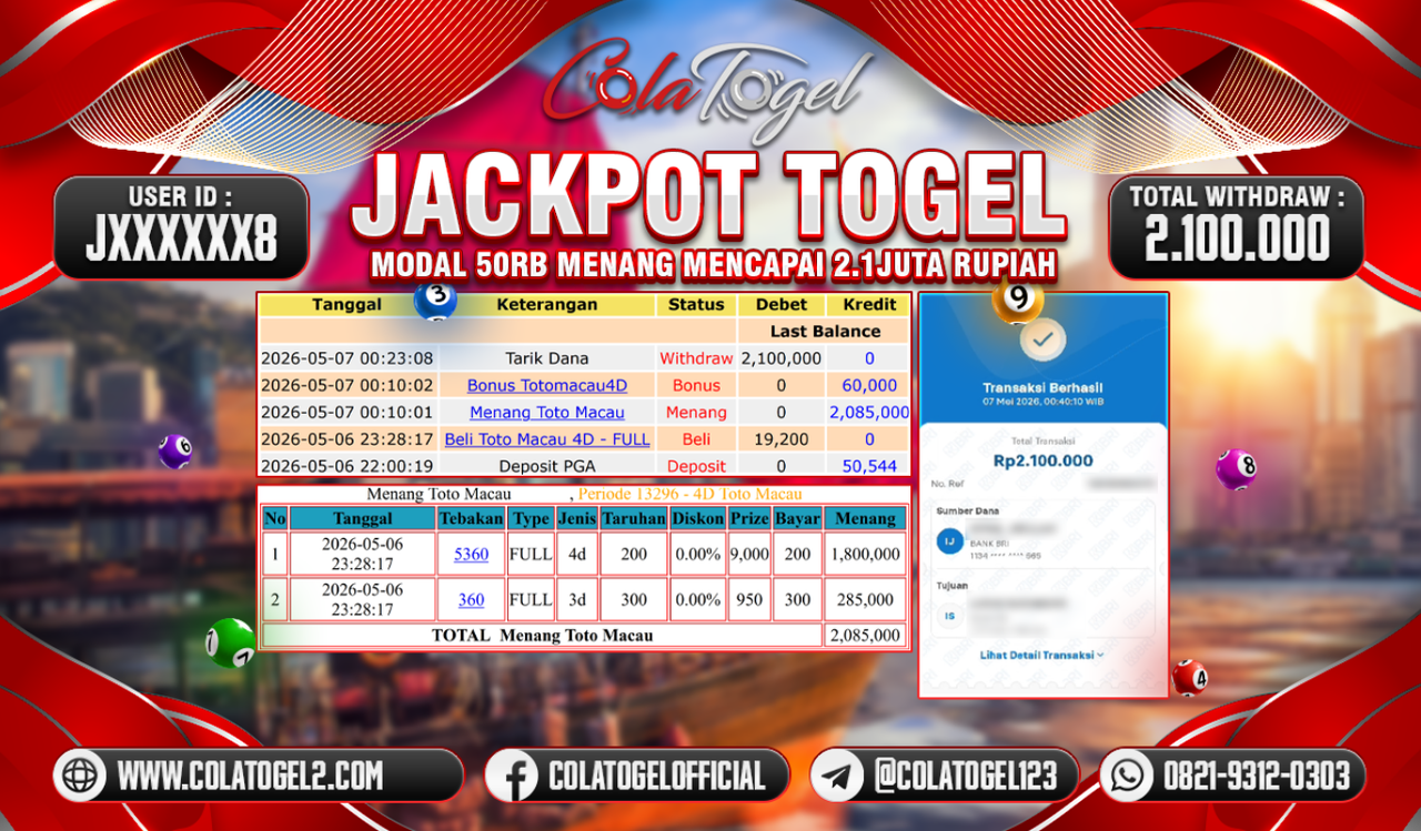 JACKPOT TOTO MACAU!! 