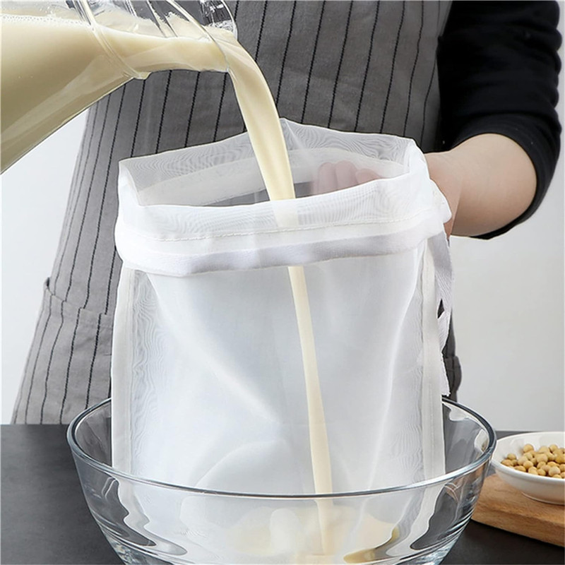 Reusable Fine Mesh Nylon Food Strainer Bag