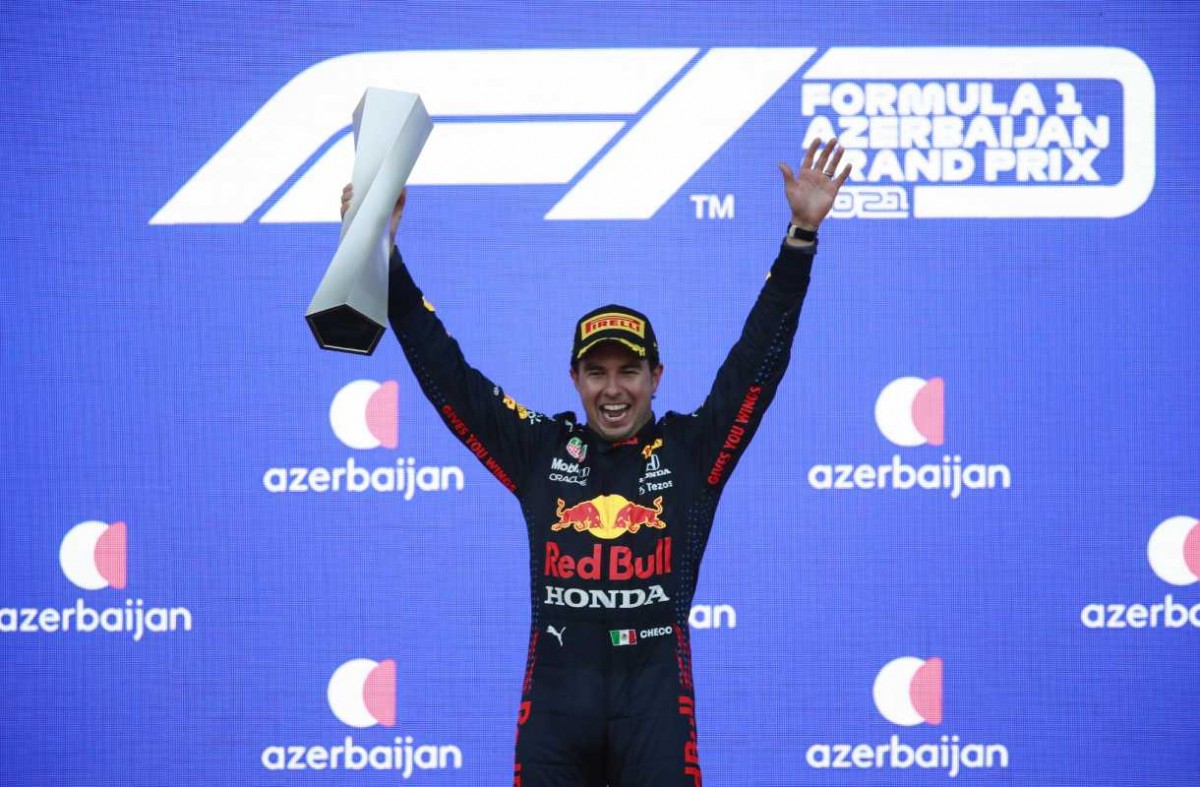 Checo Pérez gana el segundo lugar del Gran Premio de Azerbaiyán