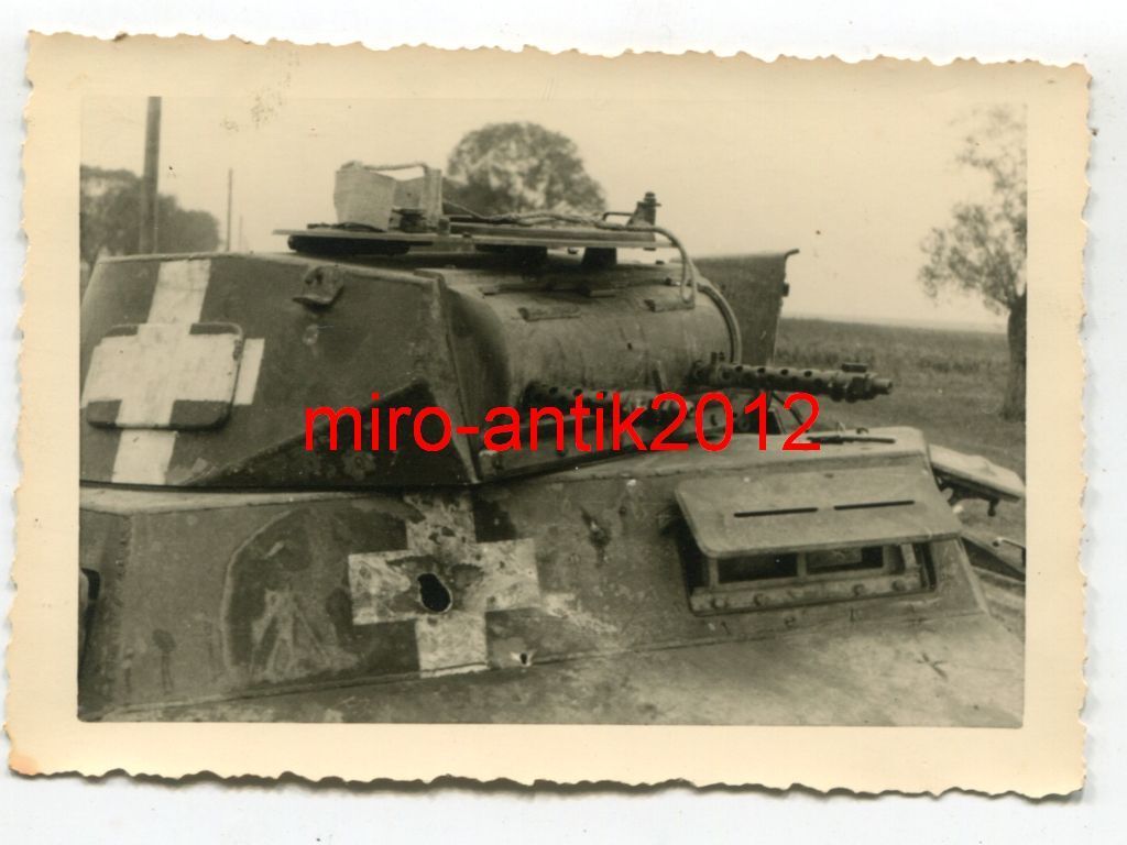 Foto, Panzerregiment 8, Nahaufnahme, zerstörter 