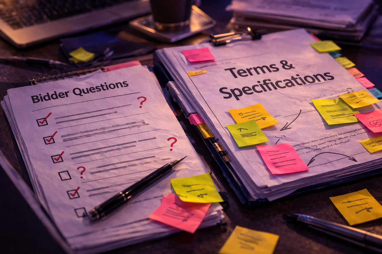 استفسارات المتنافسين في المنافسات الحكومية… هل هي مجرد أسئلة أم أداة لتحسين كراسة الشروط؟