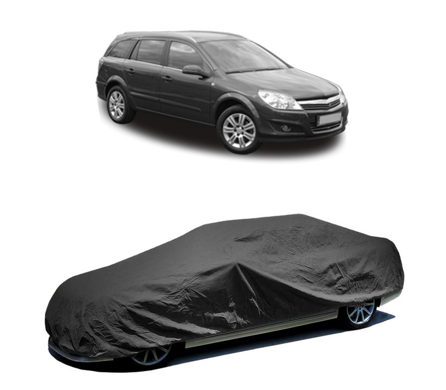 Husa tip prelata auto pentru OPEL ASTRA H CLASSIC Estate (A04) 2006 - 2014,culoare negru, material textil impermeabil, rezistanta la intemperii praf UV, CARPASSION Husa Protectie