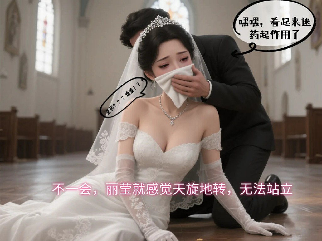 氯仿手帕迷晕美丽的新娘-妹妹篇150P 90MB (2)