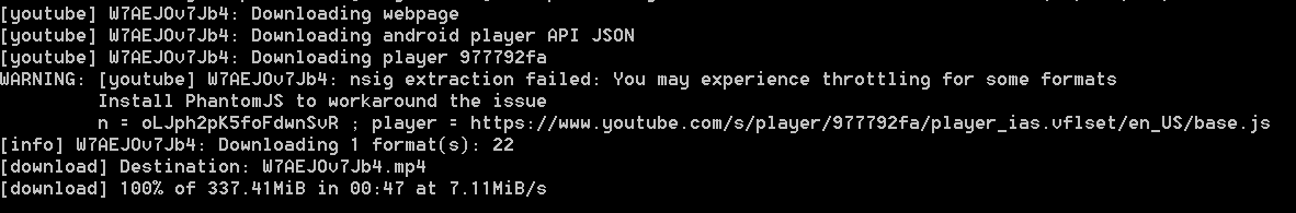 throttling issue here too