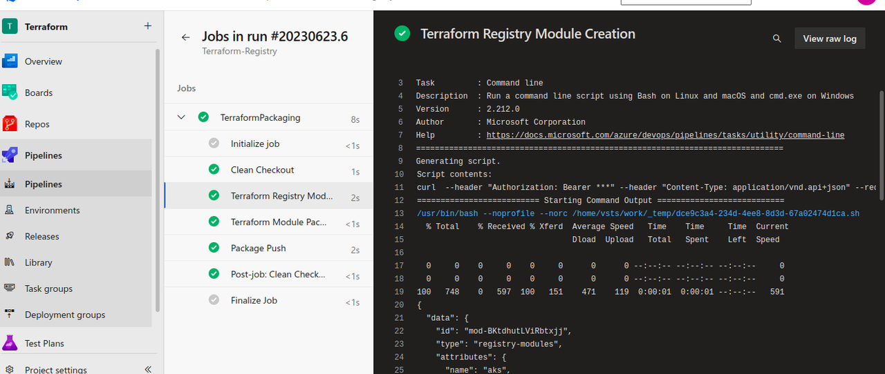 terraform module creation
