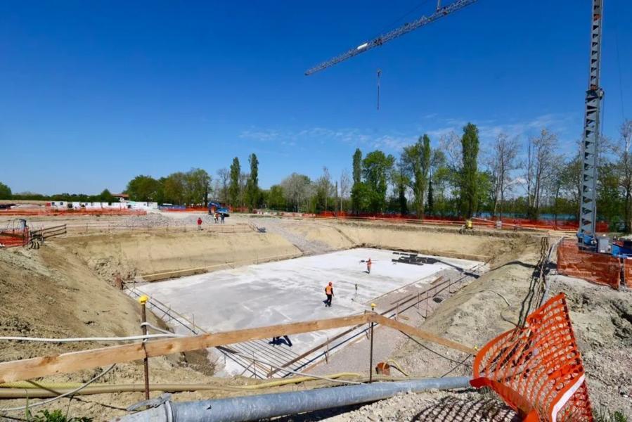 Castel Bolognese: al via lo scavo per la condotta del potabilizzatore in via Canalvecchio