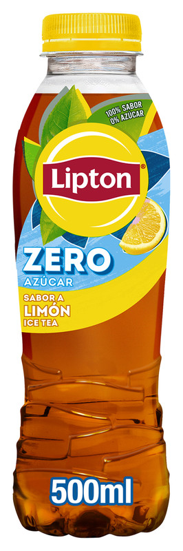 Lipton Té Limón Zero Refresco de Té sin Azúcar sabor Limón Botella 500ml