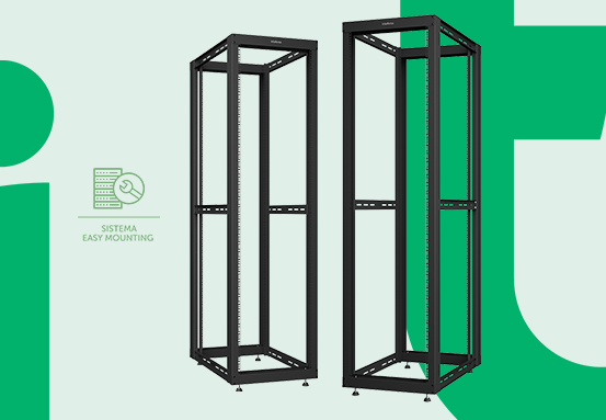 Rack de Piso Intelbras RPD 4495 visão lateral