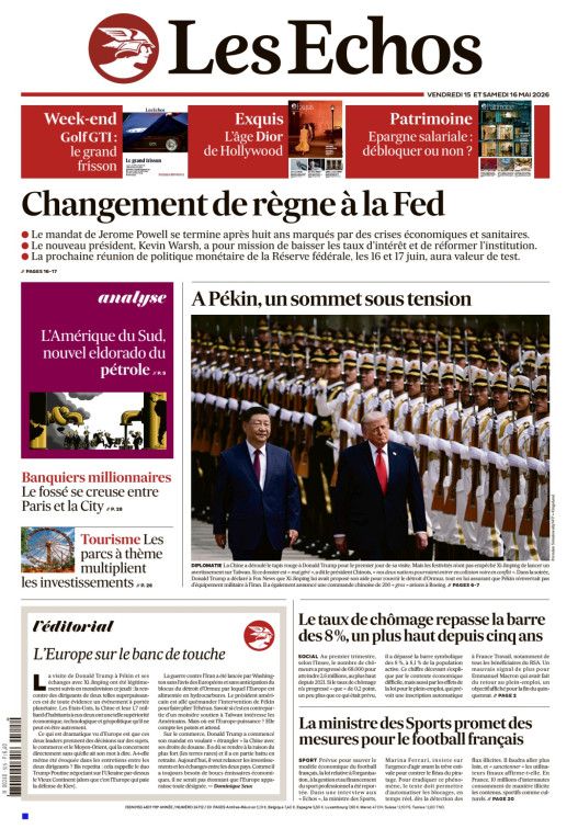Les Echos & Les Echos Week-end Du Vendredi 15 & Samedi 16 Mai 2026