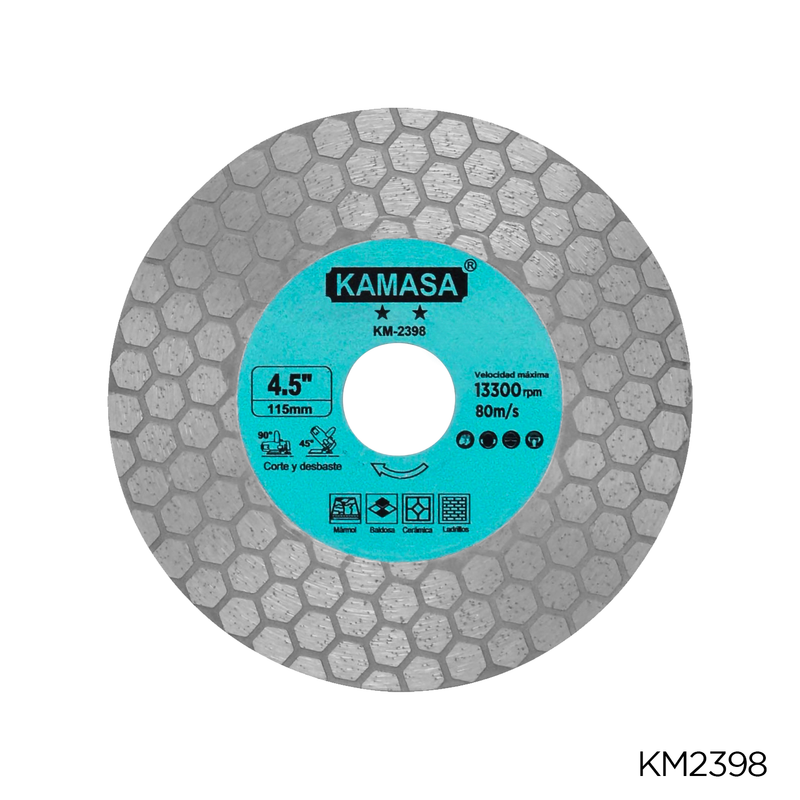 DISCO DIAMANTADO PANAL 115x25x22.23mm ** KAMASA