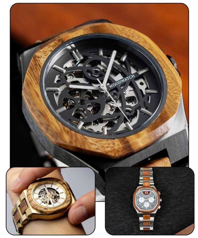 Orologi sostenibili in legno per uomo e donna WoodWatch – regali eco eleganti