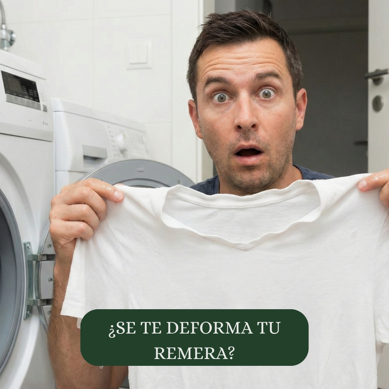 Remera deformada de mala calidad