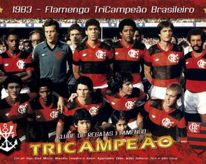 Time do Flamengo tricampeão brasileiro em 1983