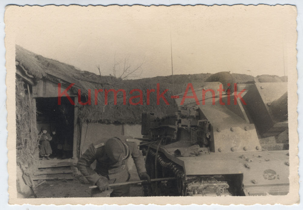 Foto Wehrmacht 3. TK Panzer Div. Stug Sturmgeschütz Russland 194