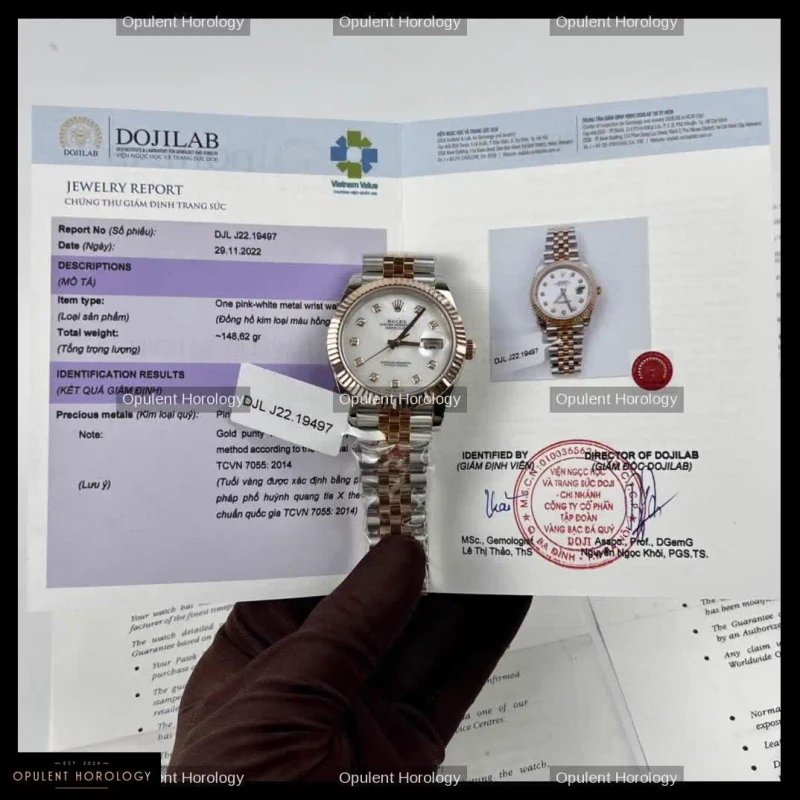 Rolex Datejust 126331 Rose Gold Plated Mother of Pearl Dial 41mm