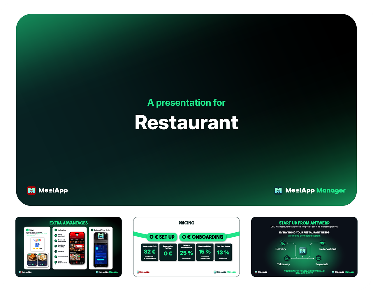 MealApp Presentation for Restaurant
