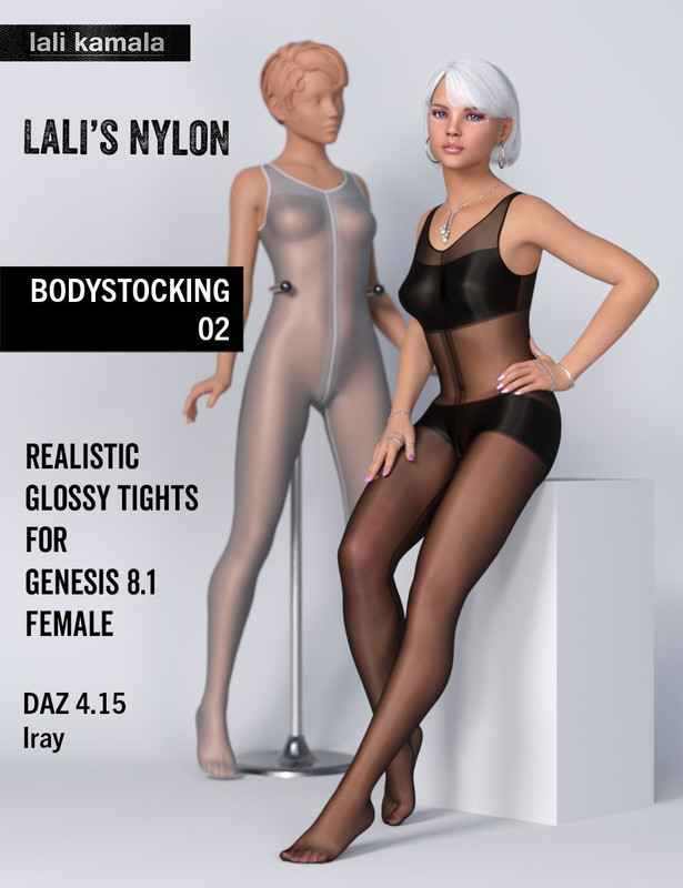 Lalis Bodystocking 02 for Genesis 8.1 Females (Includes Free Gloves)