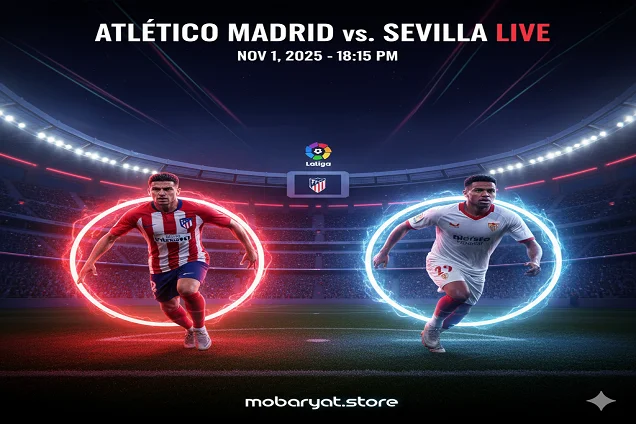 بث مباشر مشاهدة مباراة أتلتيكو مدريد × إشبيلية
