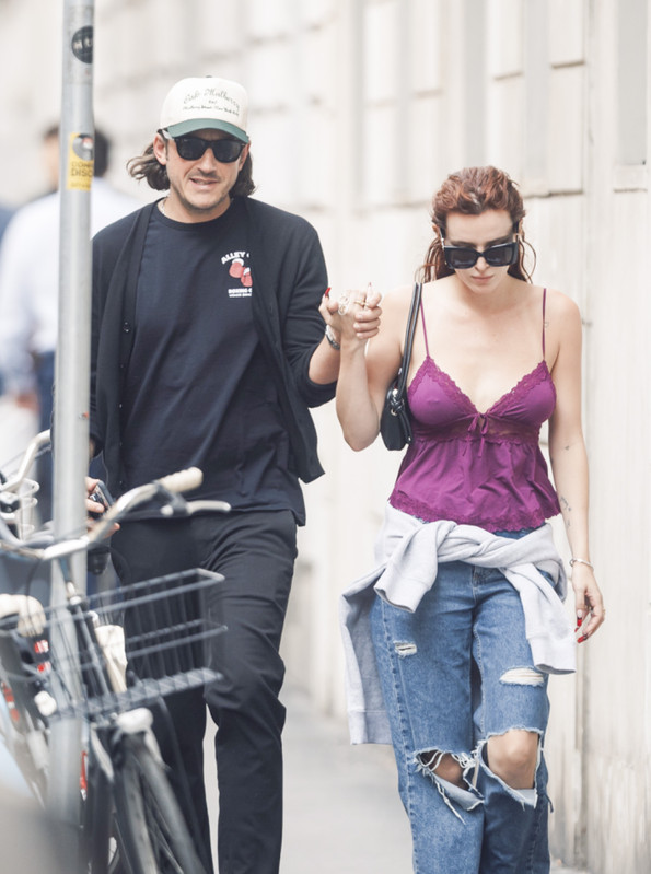 Bella Thorne Braless In Milan15