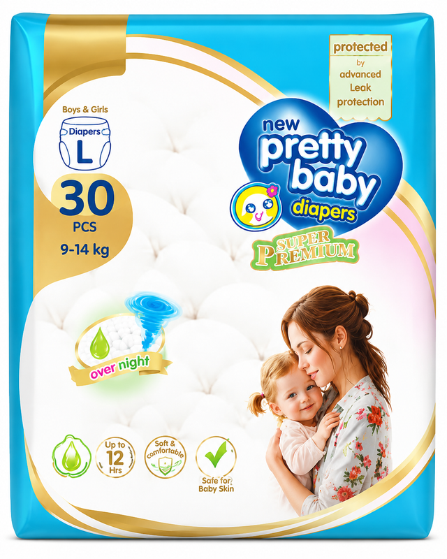 Pretty Baby (L) 9–14kg 30pcs