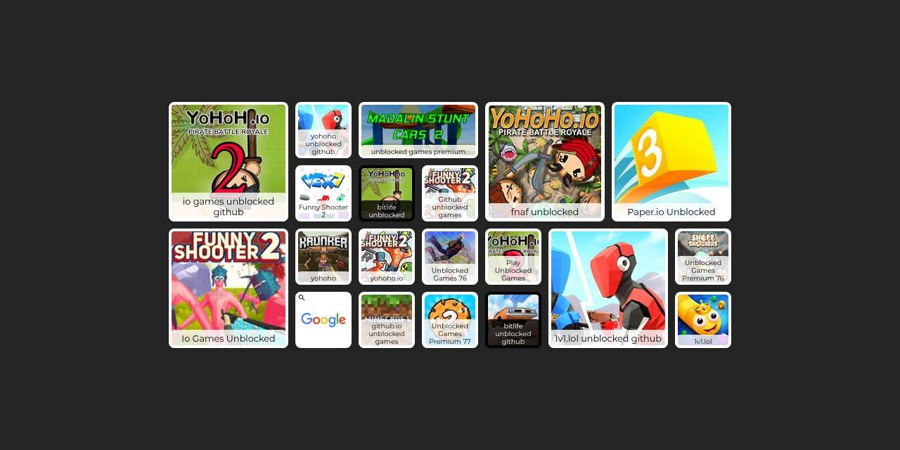 Image: Few of Github Unblock games