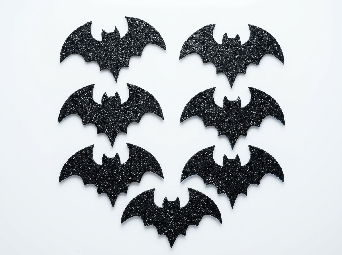 Adornos foamy murcíelago 11cm aplique eva Halloween x6pz