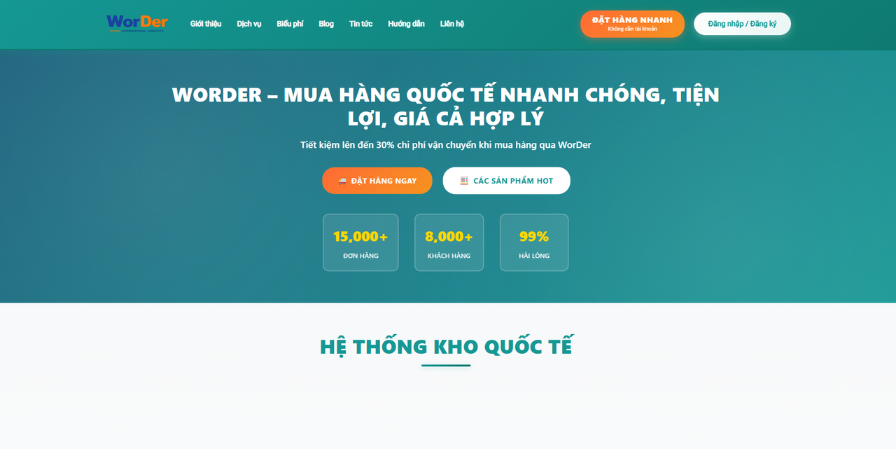 WorDer - Mua hàng quốc tế