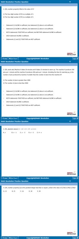 Math Revolution Questions